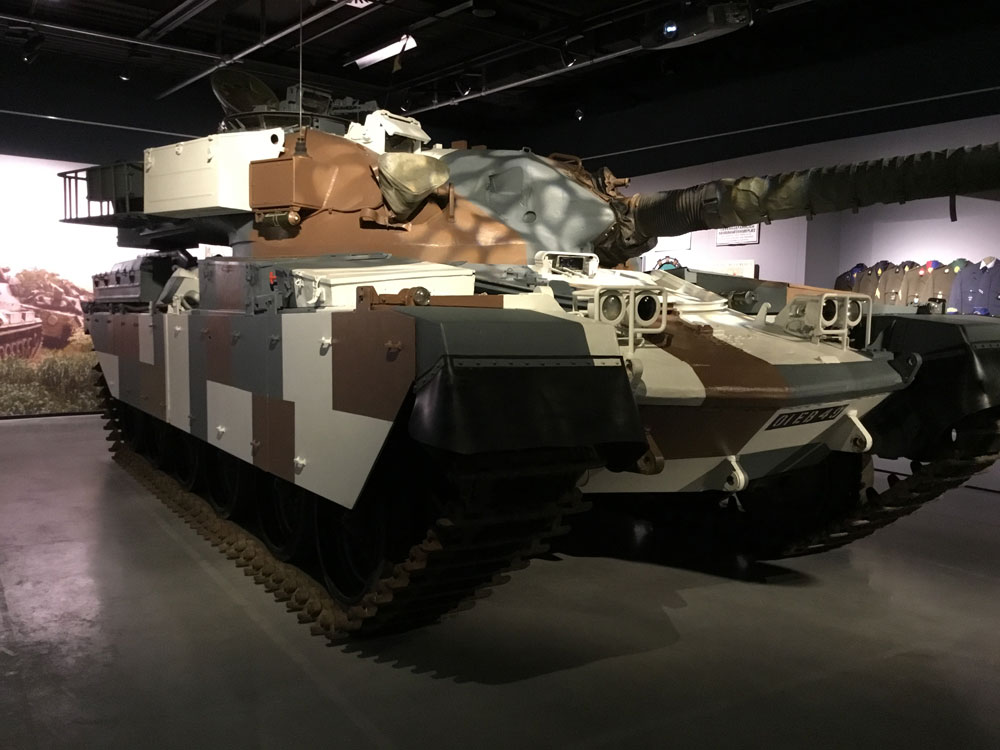 Eén van de topstukken is een Britse tank van het type Chieftain © Claire van Proemeren