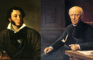 Aleksandr Poesjkin door Vasili Tropinin en Guido Gezelle door Hendrik De Graer