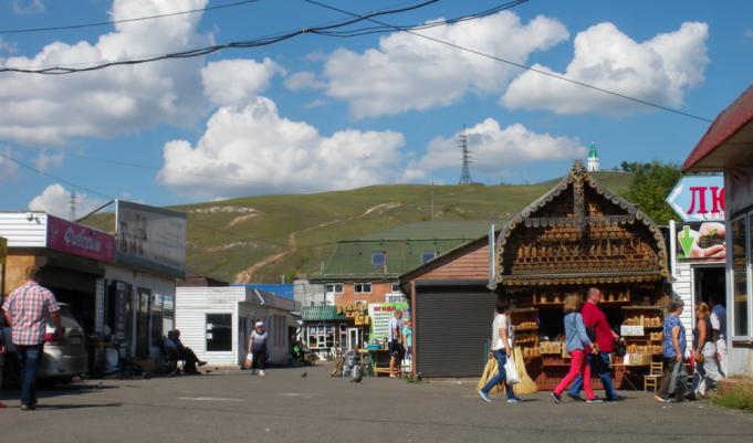 Omgeving centrale markt Krasnojarsk